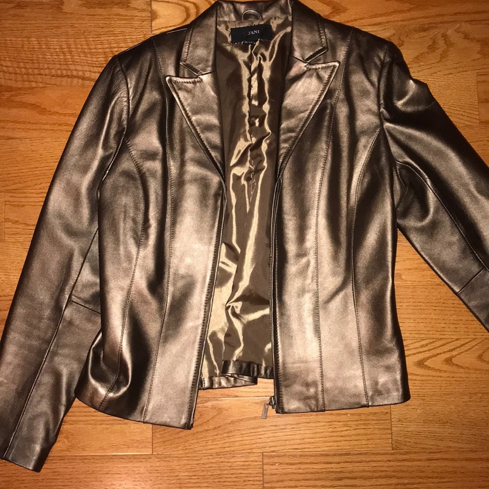Gold Leather Jacket
